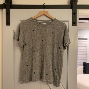 THE GREAT. Heather Gray Tee